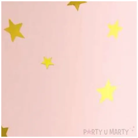 kubeczki papierowe gwiazdki zlote rozowe partypal 6 szt 220 ml