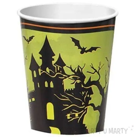 kubeczki papierowe halloween nawiedzony dom unique 266 ml 8 szt
