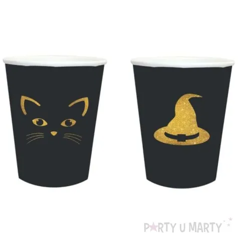 kubeczki papierowe halloweenowe party 250ml 6 szt