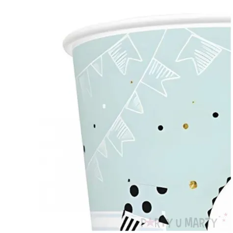 kubeczki papierowe happy birthday mietowy maki 250 ml 8 szt
