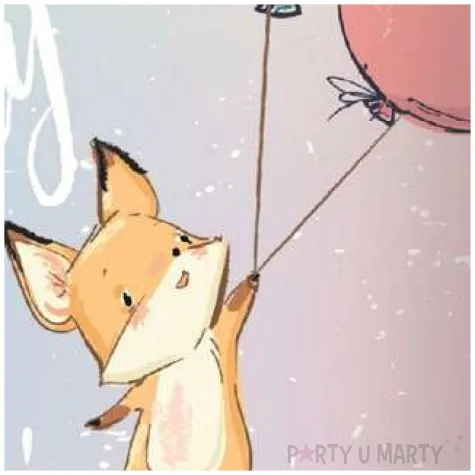 kubeczki papierowe happy birthday pastel lisek godan 6 szt 270 ml