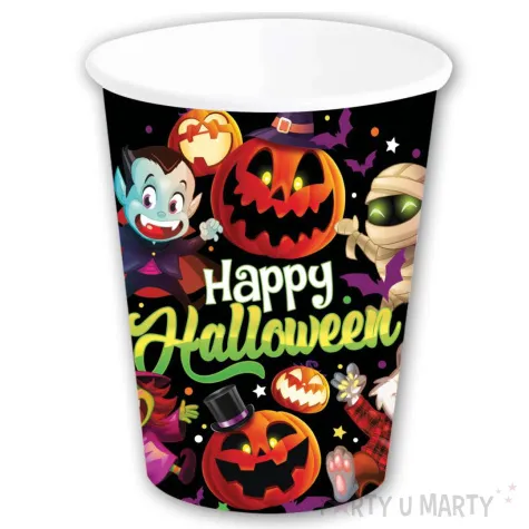 kubeczki papierowe happy halloween male potwory guirca 240 ml 6 szt