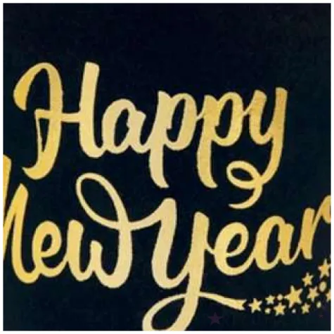 kubeczki papierowe happy new year czarne partypal 230 ml 6 szt