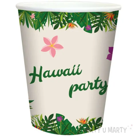 kubeczki papierowe hawaii party congee 250 ml 6 szt