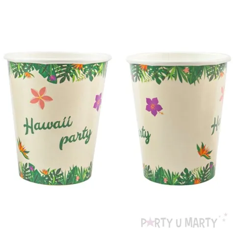 kubeczki papierowe hawaii party congee 250 ml 6 szt