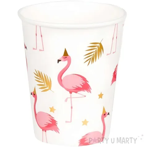 kubeczki papierowe hawajskie party flamingi boland 10 szt