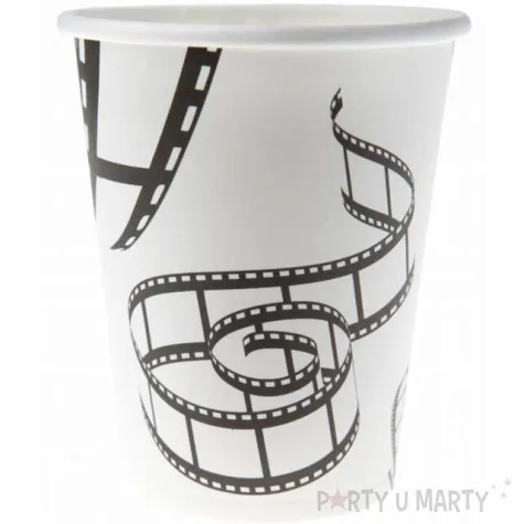 kubeczki papierowe hollywood biale santex 250 ml 10 szt