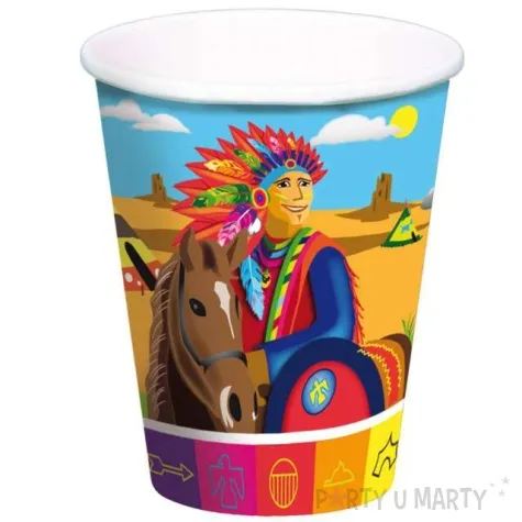 kubeczki papierowe indianie folat 250 ml 8 szt