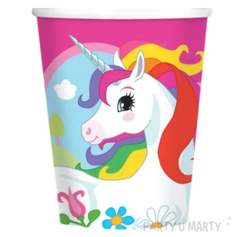 kubeczki papierowe jednorozec amscan 266 ml 8 szt