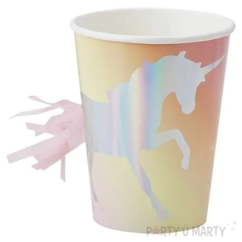 kubeczki papierowe jednorozec make a wish ginger ray 266 ml 8 szt