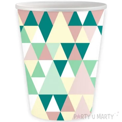 kubeczki papierowe joy swiateczne trojkaty mix godan 250 ml 6 szt