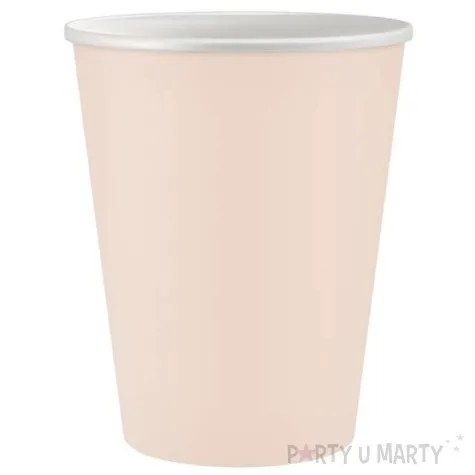 kubeczki papierowe klasyczne rozowe jasne godan 250 ml 6 szt