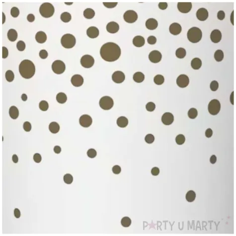 kubeczki papierowe konfetti bialo zlote maki 250 ml 8 szt