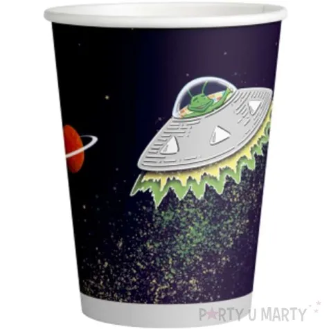 kubeczki papierowe kosmos ufo amscan 250 ml 8 szt
