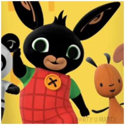 kubeczki papierowe krolik bing zolte amscan 250 ml 8 szt