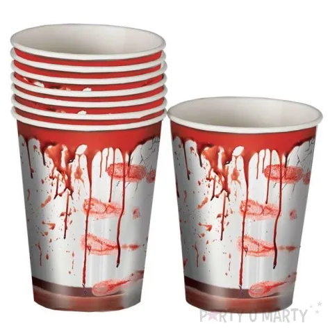 kubeczki papierowe krwawe slady guirca 200 ml 6 szt