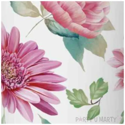 kubeczki papierowe kwiaty watercolour maki 250 ml 8 szt