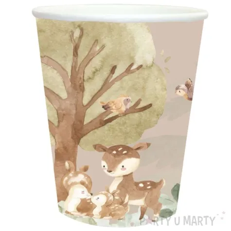 kubeczki papierowe lesne zwierzatka congee 250 ml 6 szt