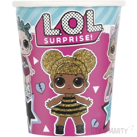 kubeczki papierowe lol surprise unique 266 ml 8 szt