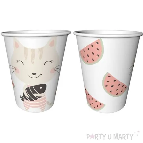 kubeczki papierowe lovely friends kotek godan 240ml 6 szt