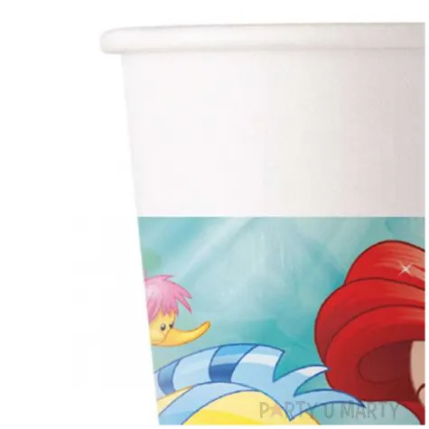 kubeczki papierowe mala syrenka arielka procos 200ml 8 szt