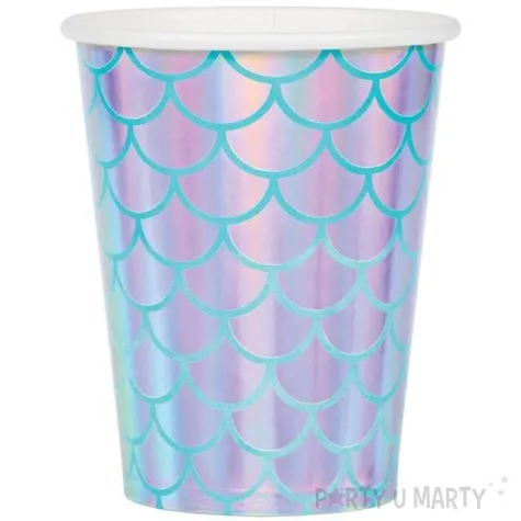 kubeczki papierowe mermaid shine creativeconverting 266 ml 8 szt
