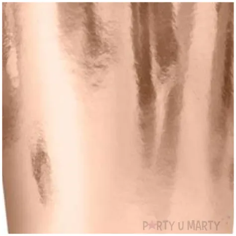 kubeczki papierowe metalik rozowe zloto partydeco 220 ml 6 szt