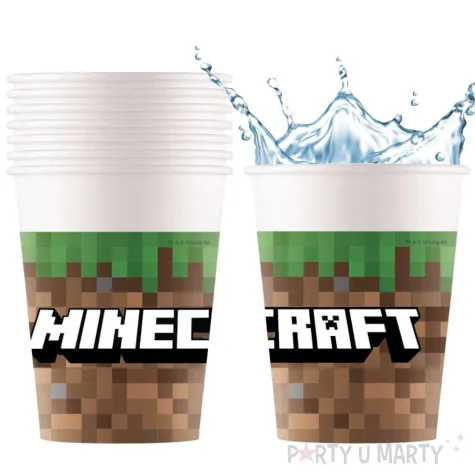 kubeczki papierowe minecraft procos 200 ml 8 szt