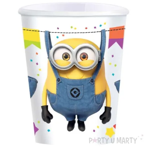 kubeczki papierowe minionki amscan 250 ml 8 szt
