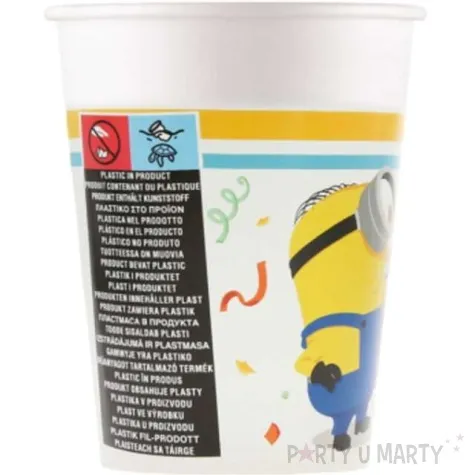 kubeczki papierowe minionki the rise of gru procos 200 ml 8 szt