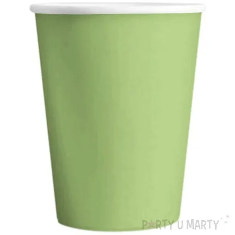 kubeczki papierowe monocolor zielony partypal 220 ml 6 szt