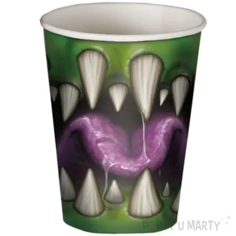 kubeczki papierowe mouth halloween guirca 200 ml 8 szt