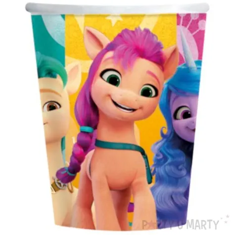 kubeczki papierowe my little pony kucyki amscan 250 ml 8 szt