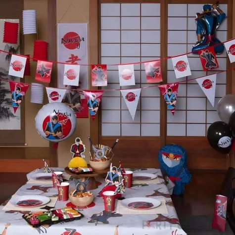 kubeczki papierowe ninja czerwony boland 250 ml 8 szt