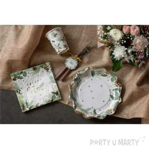 kubeczki papierowe ostrokrzew zlote owoce santex 270 ml 10 szt