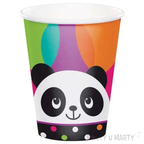 kubeczki papierowe panda creative converting 266ml 8 szt