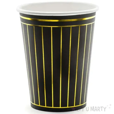 kubeczki papierowe paski partydeco 260 ml 6 szt