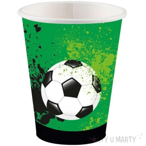 kubeczki papierowe pilka nozna amscan 250 ml 8 szt
