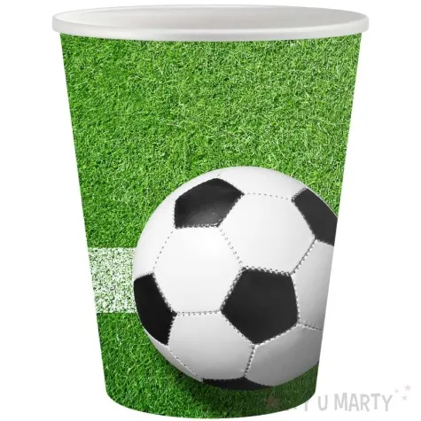 kubeczki papierowe pilka nozna football party godan 200 ml 6 szt