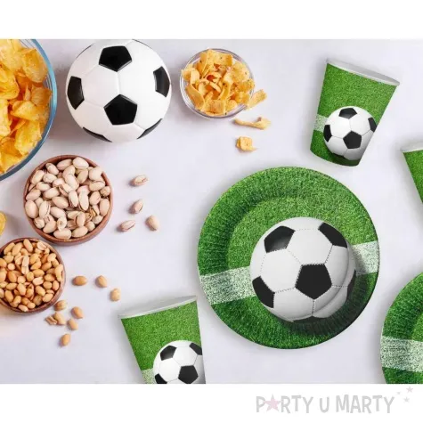 kubeczki papierowe pilka nozna football party godan 200 ml 6 szt