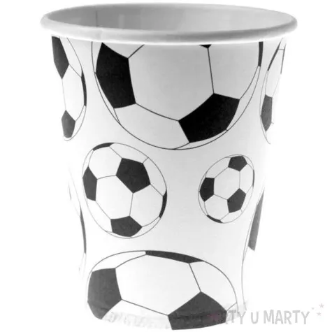 kubeczki papierowe pilka nozna santex 250ml 10 szt