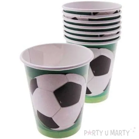 kubeczki papierowe pilka nozna unique 266 ml 8 szt