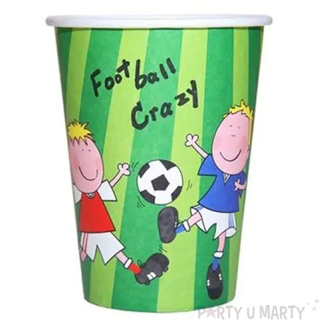kubeczki papierowe pilkarskie szalenstwo 9 5 cm fyasa 6 sztuk