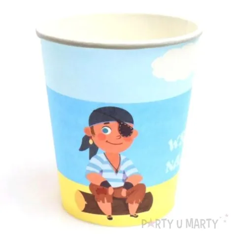 kubeczki papierowe pirat wszystkiego najlepszego congee 250ml 6 szt