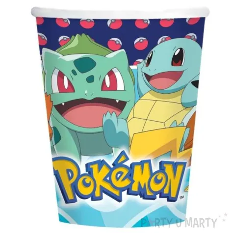 kubeczki papierowe pokemony amscan 250 ml 8 szt