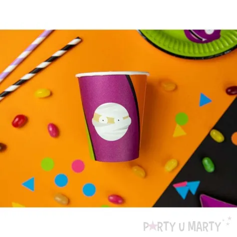 kubeczki papierowe potworki halloween congee 250 ml 6 szt