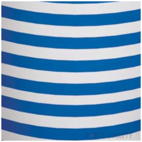 kubeczki papierowe poziome paski bialo niebieskie paw 250 ml 10 szt