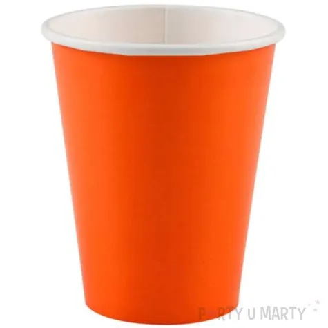 kubeczki papierowe premium amscan pomaranczowe 266 ml 8 szt
