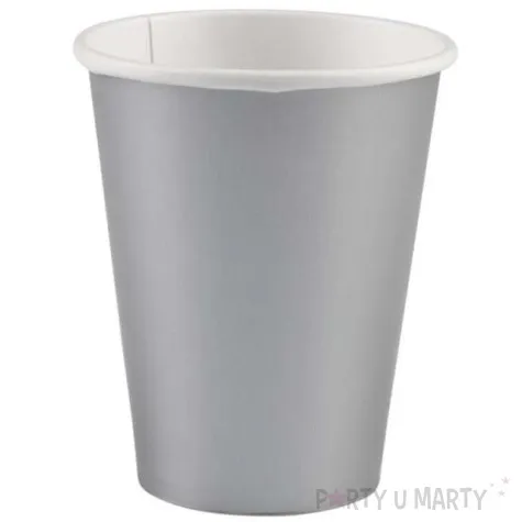 kubeczki papierowe premium amscan srebrne 266 ml 8 szt