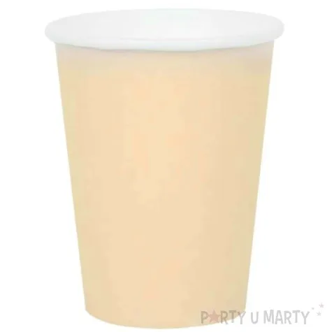 kubeczki papierowe premium kosc sloniowa santex 250 ml 10 szt